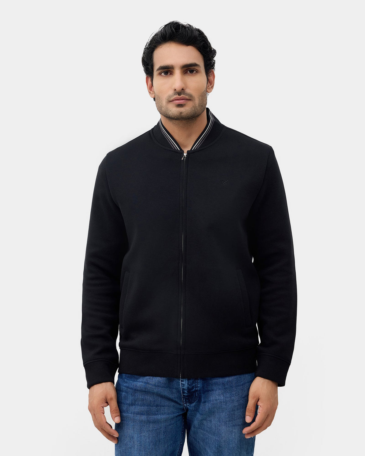 Black Solid Sweatshirt - Morgo
