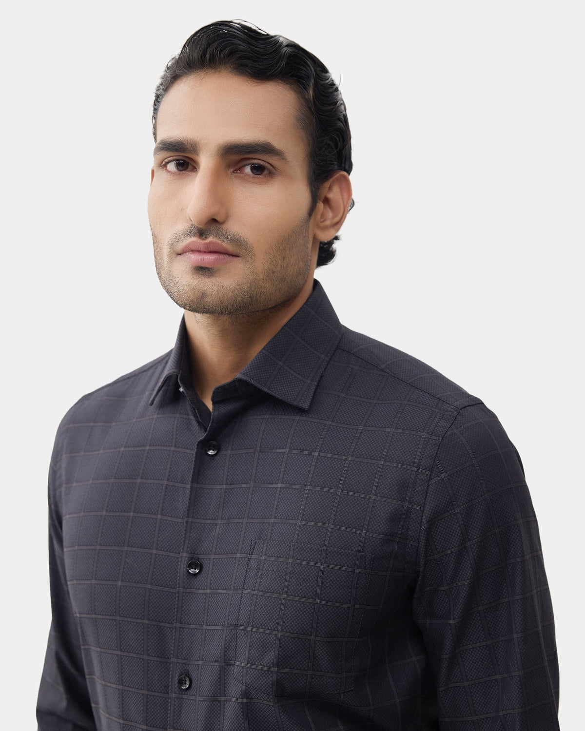 Black Check Shirt - Sentra