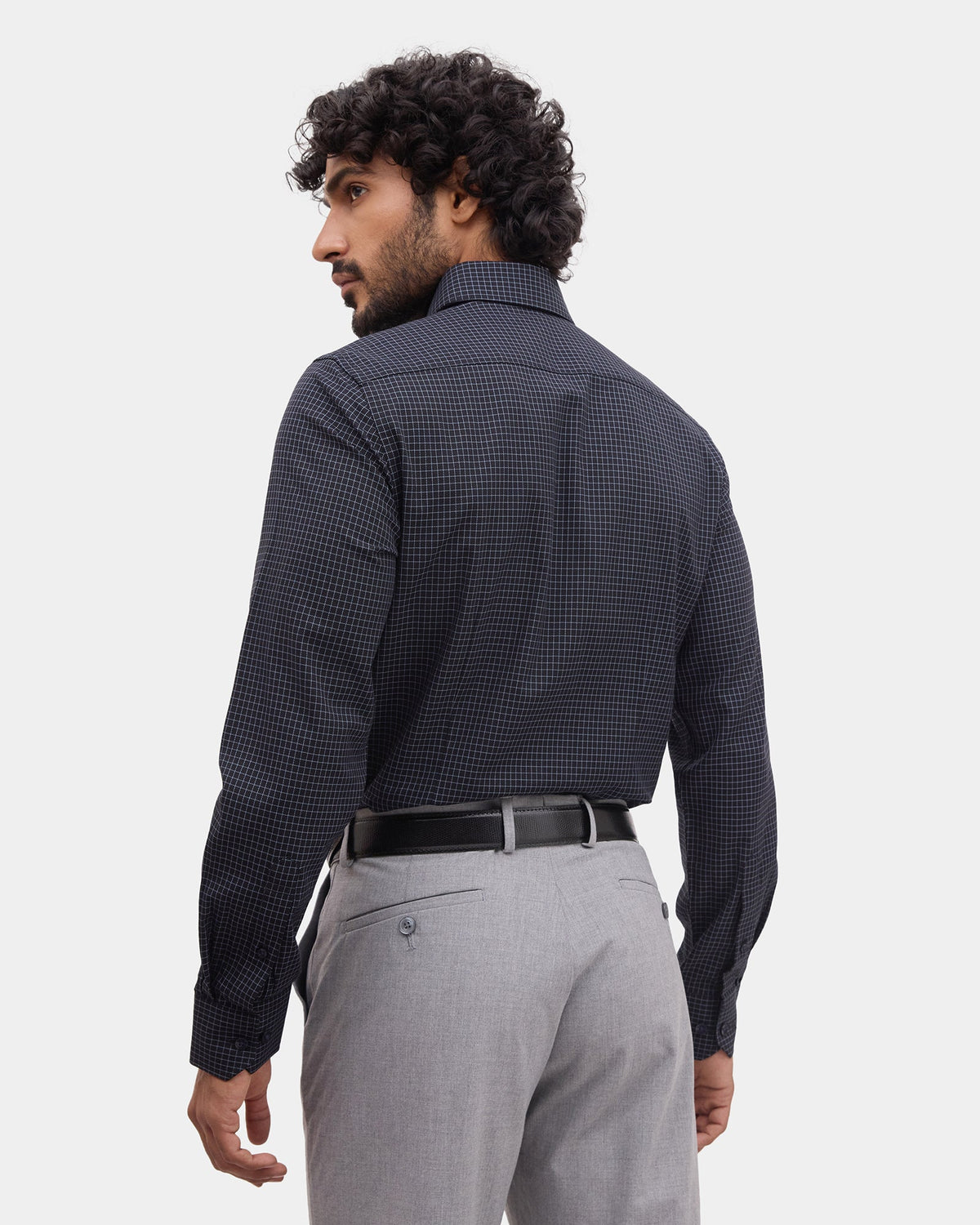 Black Check Shirt - Stalix