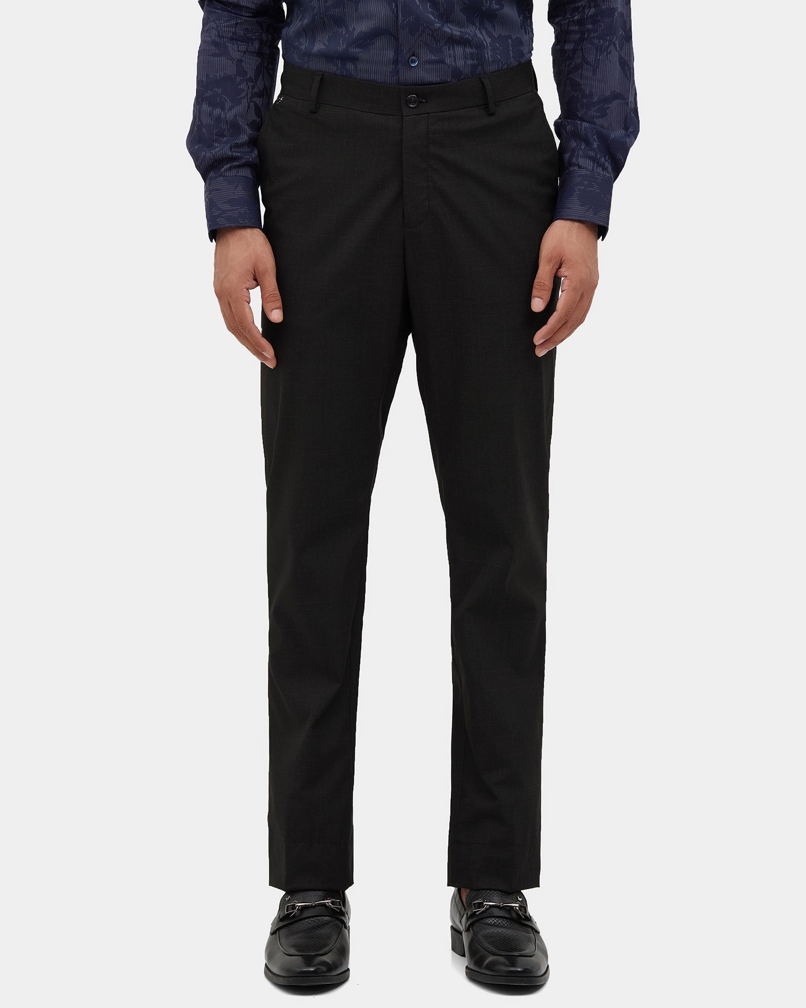 Black Check Trouser - Graham