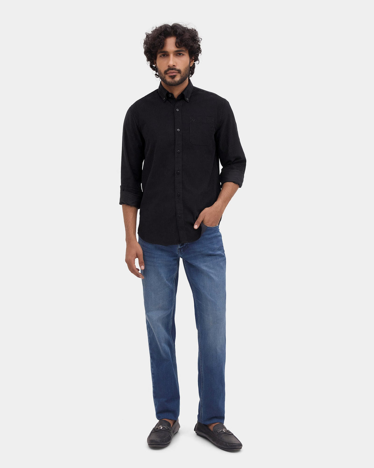 Black Corduroy Shirt - Agapi
