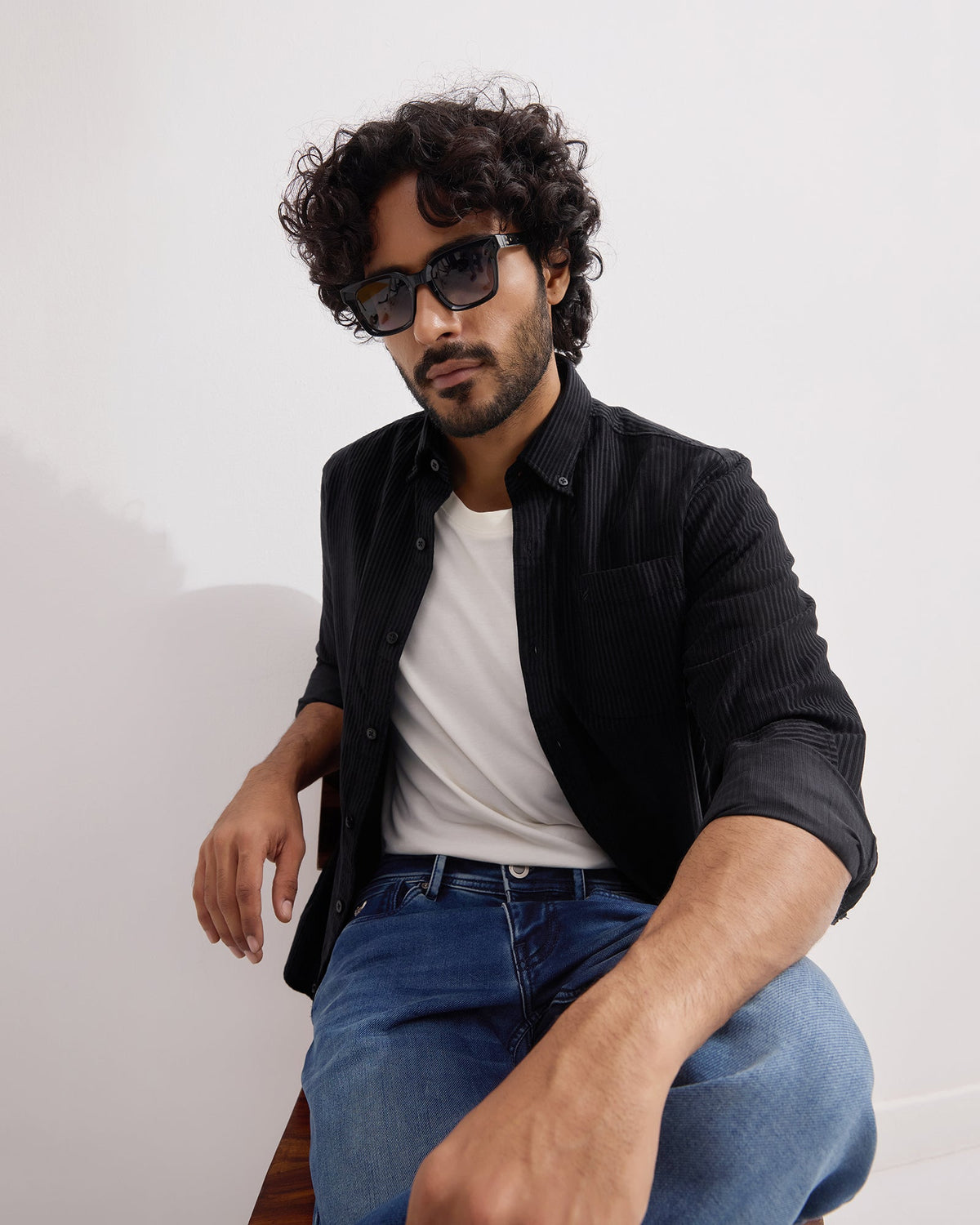 Black Corduroy Shirt - Agapi
