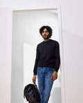 Black Textured Sweatshirt - Shopy