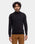 Black High Neck Solid Sweater - Poppy
