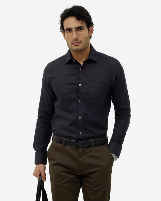 Black Textured Shirt - Chiba
