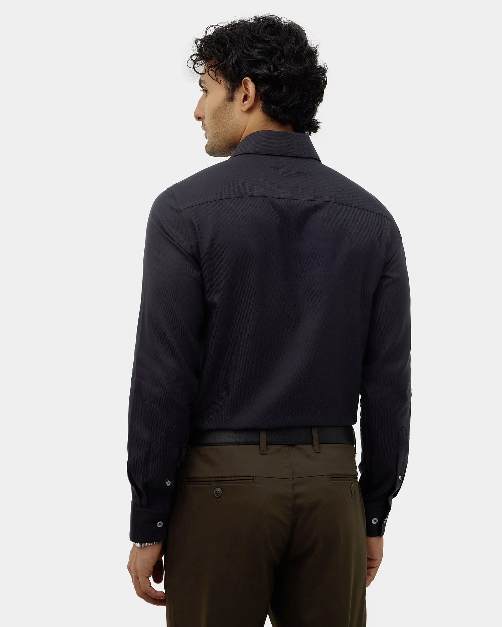 Black Textured Shirt - Chiba