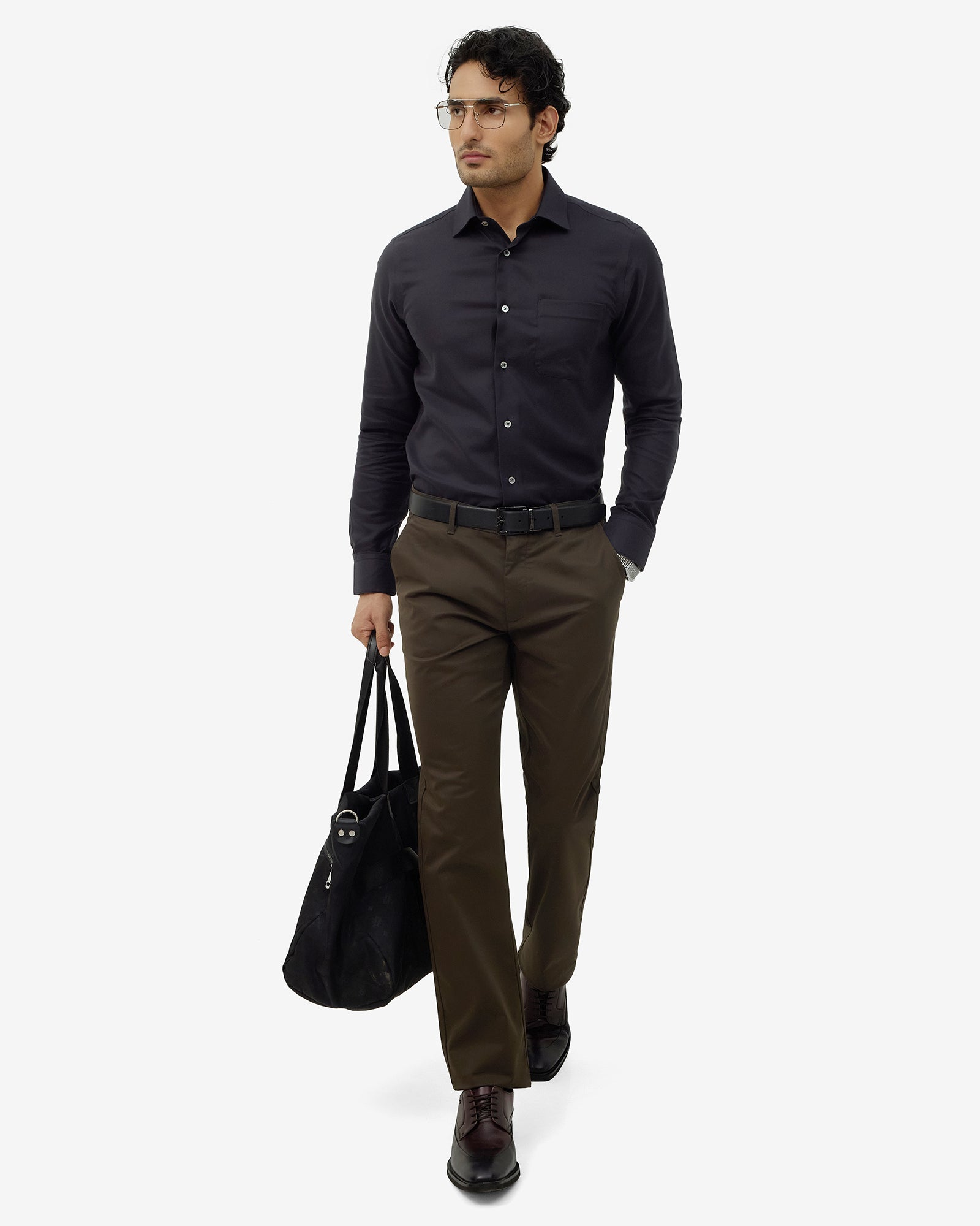 Black Textured Shirt - Chiba