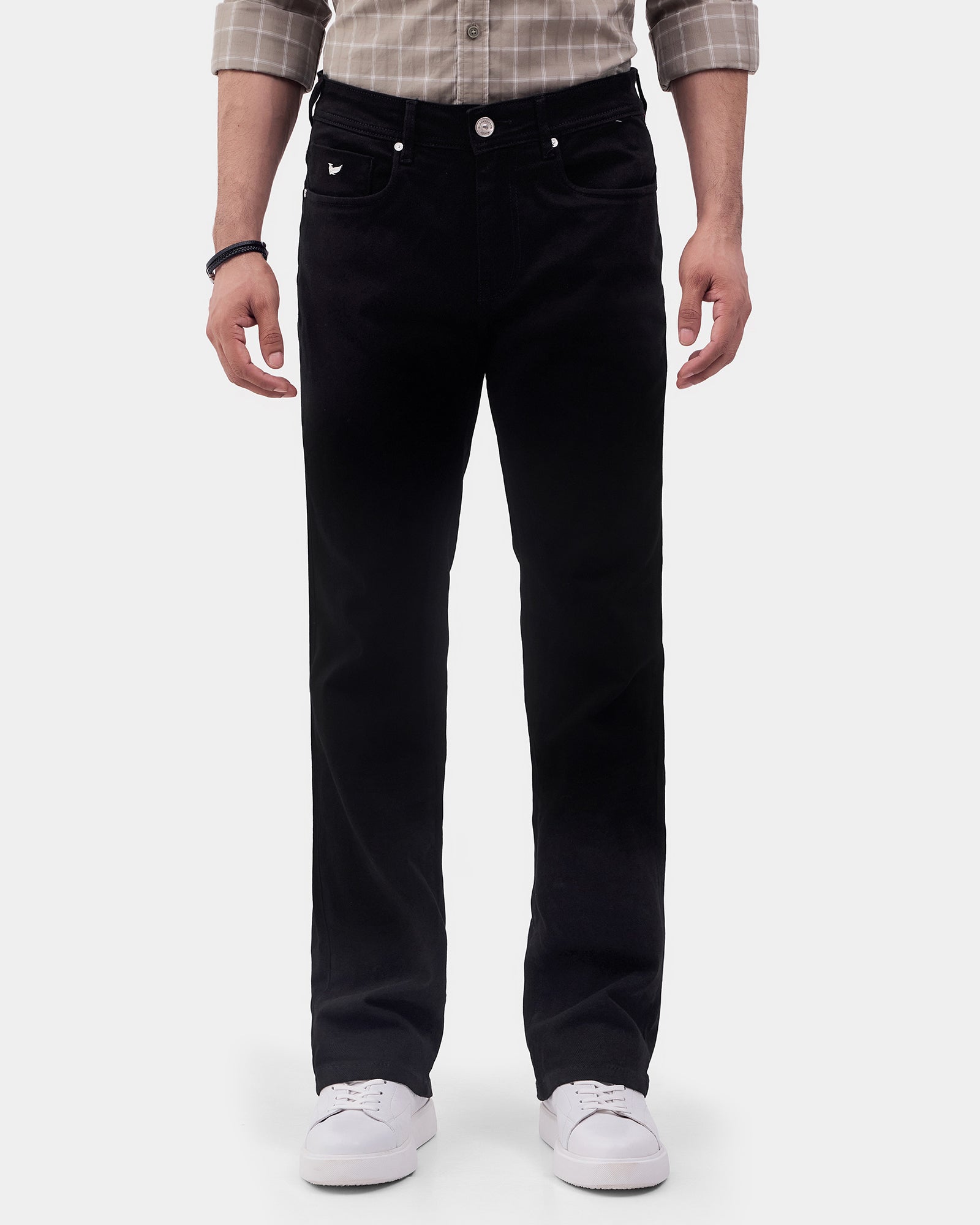 Black Super Clean Straight Comfort Jeans - Cohan