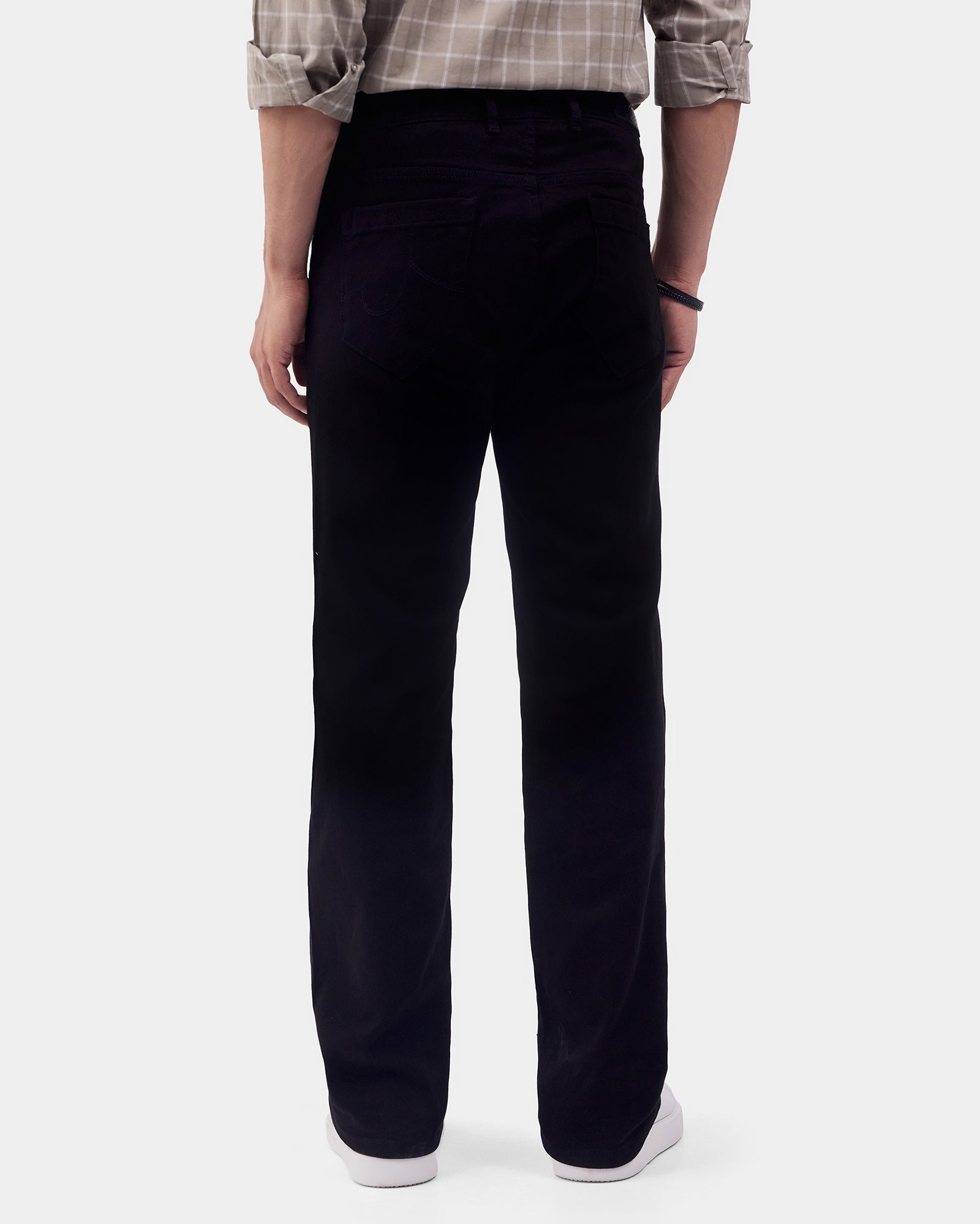 Black Super Clean Straight Comfort Jeans - Cohan
