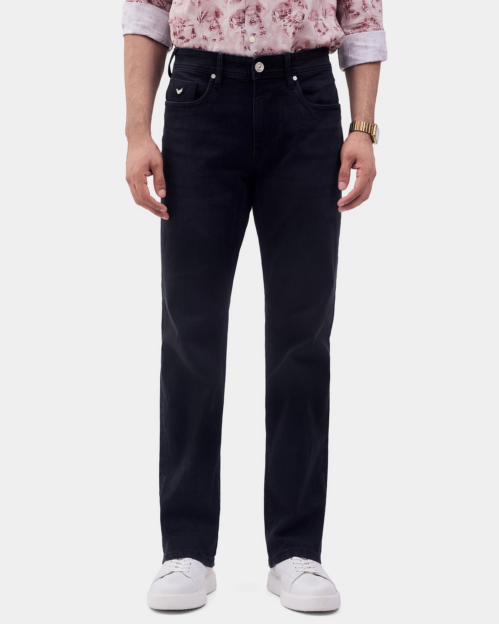 Black Super Clean Straight Comfort Jeans - Igor