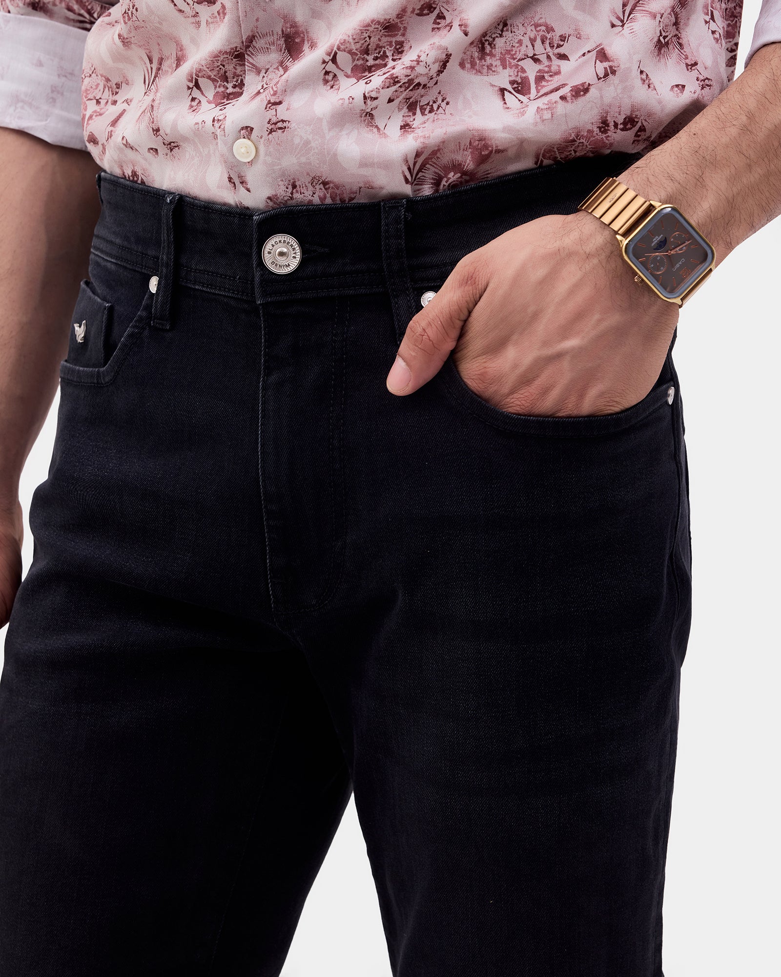 Black Super Clean Straight Comfort Jeans - Igor