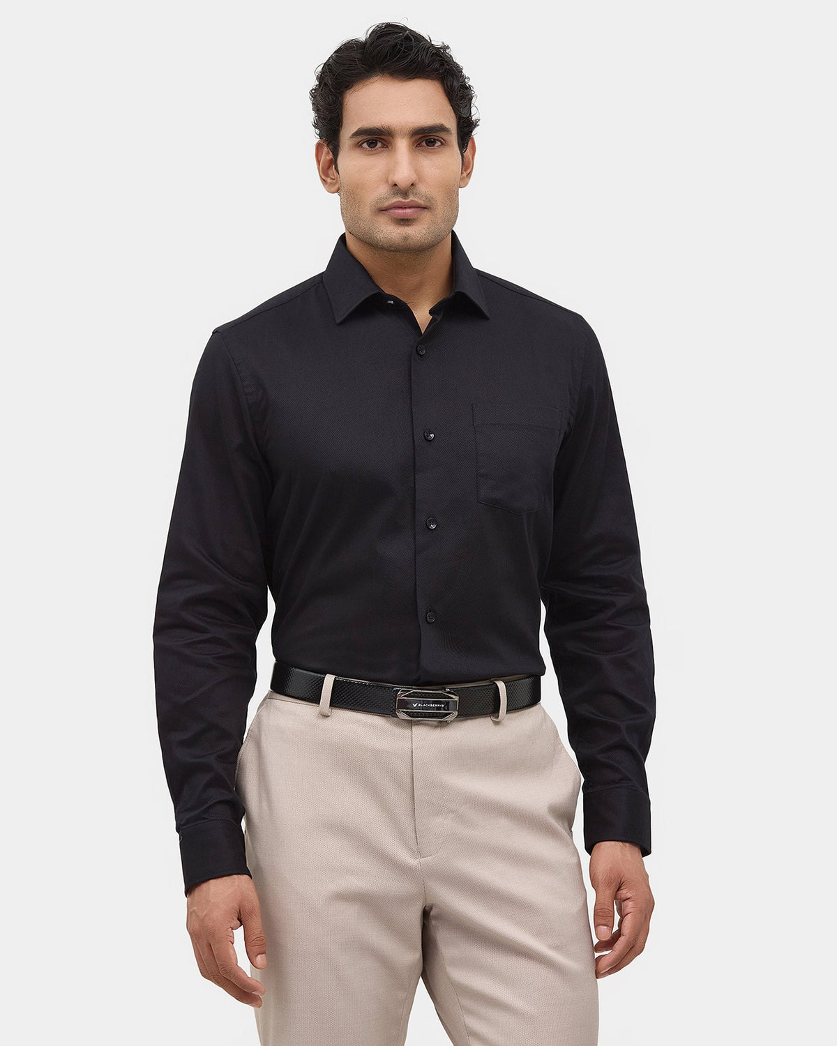 Blue Solid Shirt - Fair
