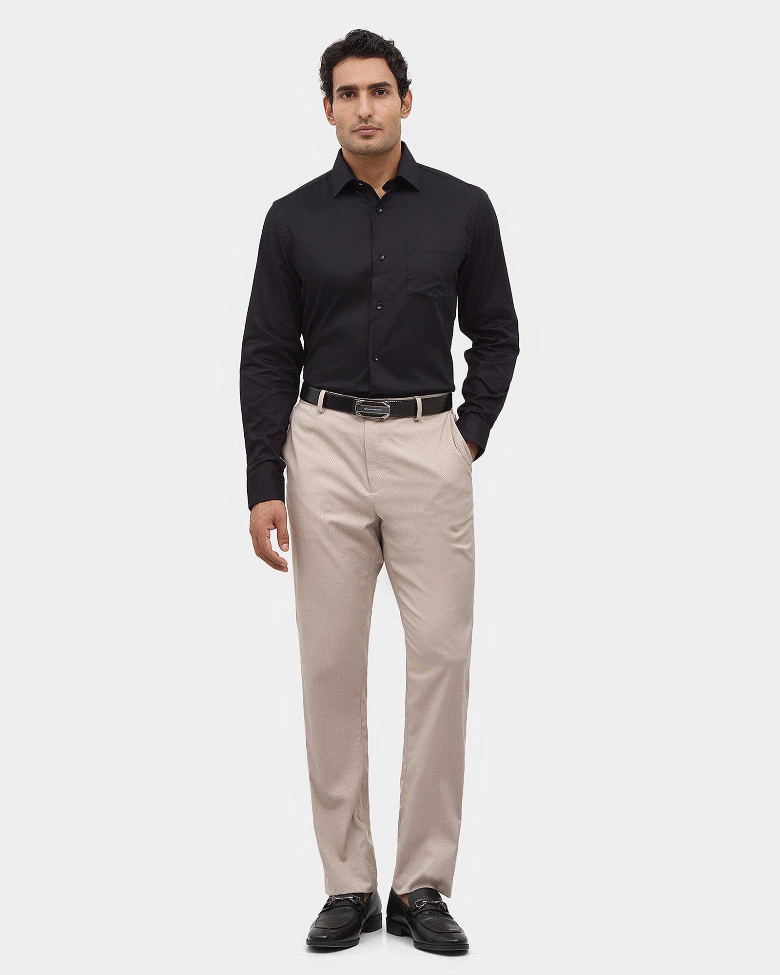Blue Solid Shirt - Fair