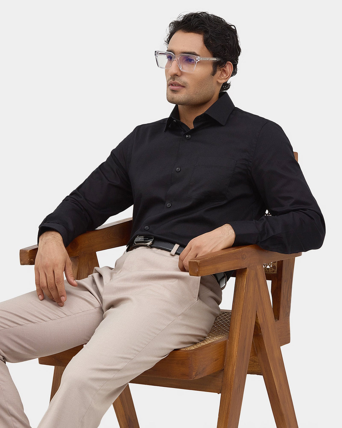 Blue Solid Shirt - Fair