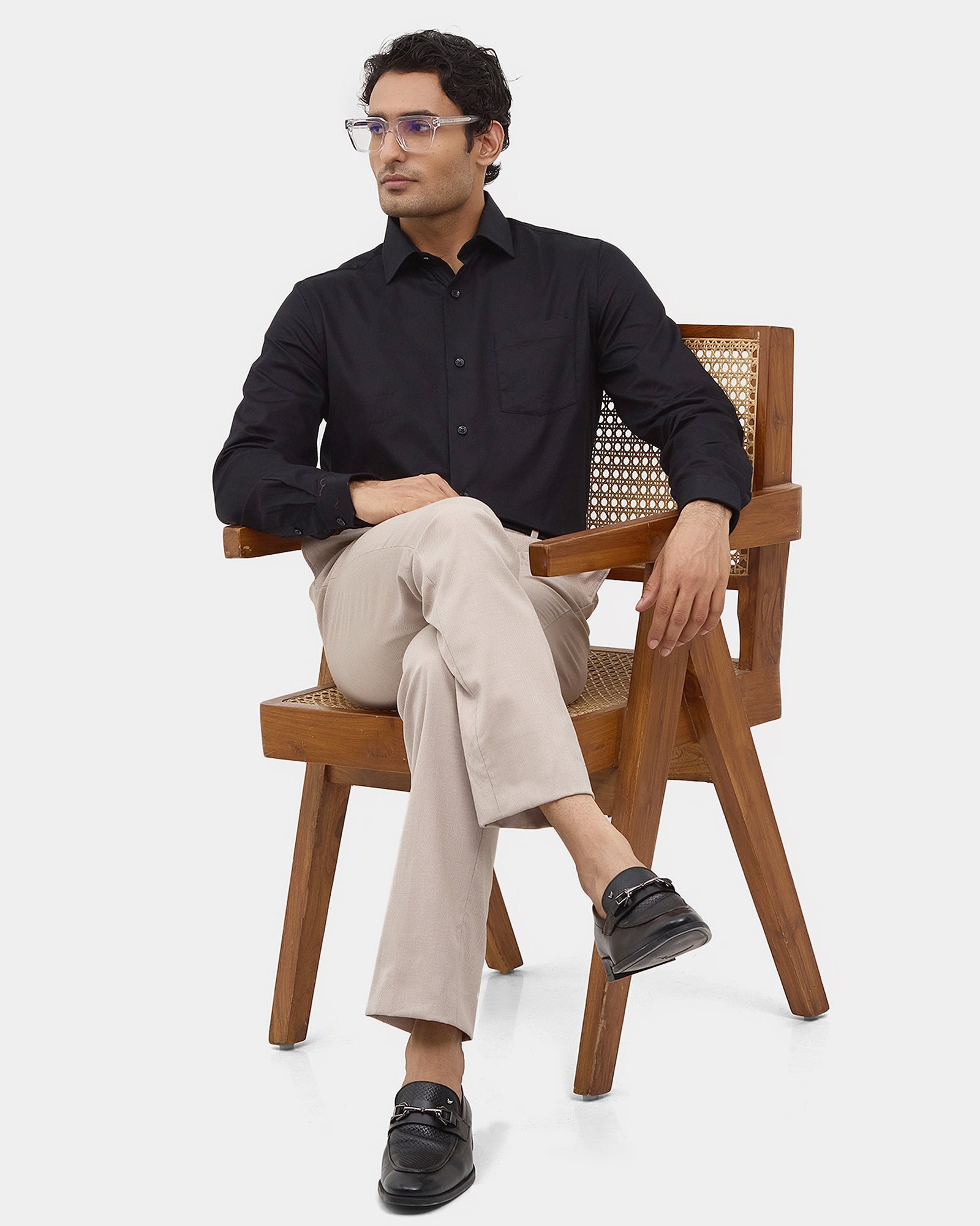 Blue Solid Shirt - Fair