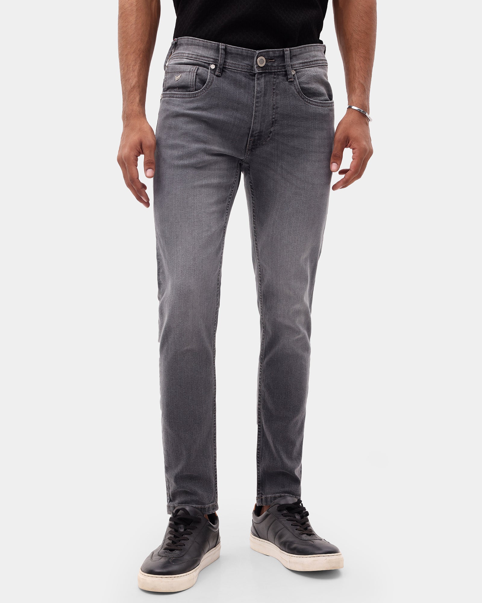 Black Superflex Skinny Cropped Jeans - Lazar