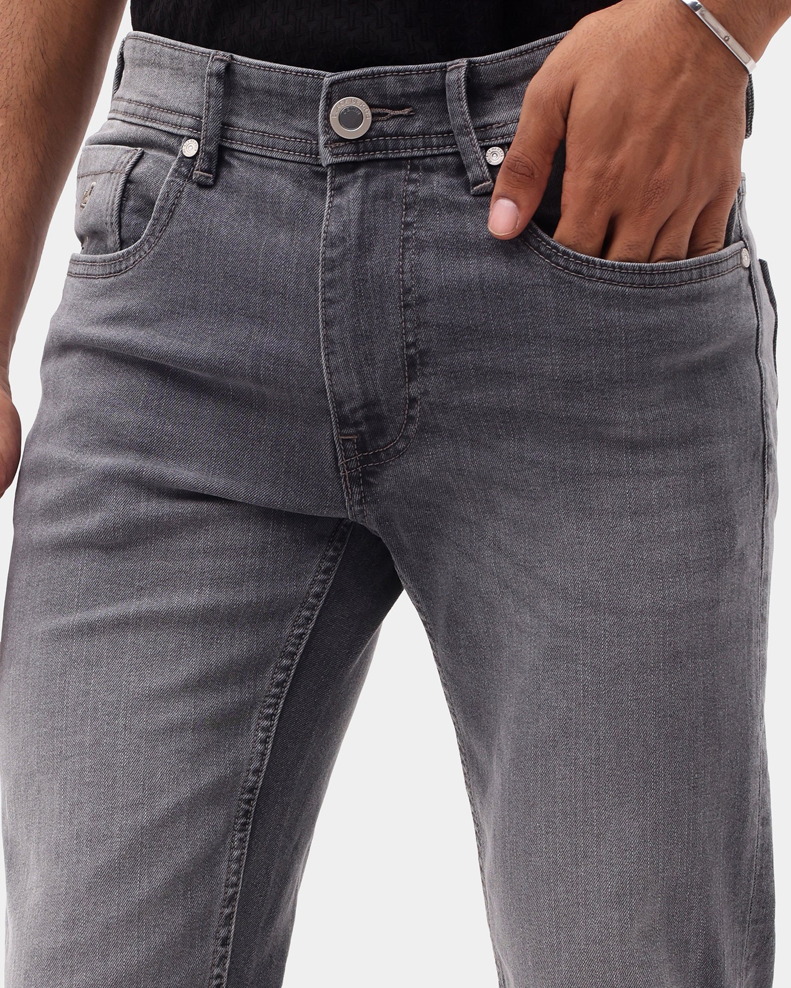 Black Superflex Skinny Cropped Jeans - Lazar