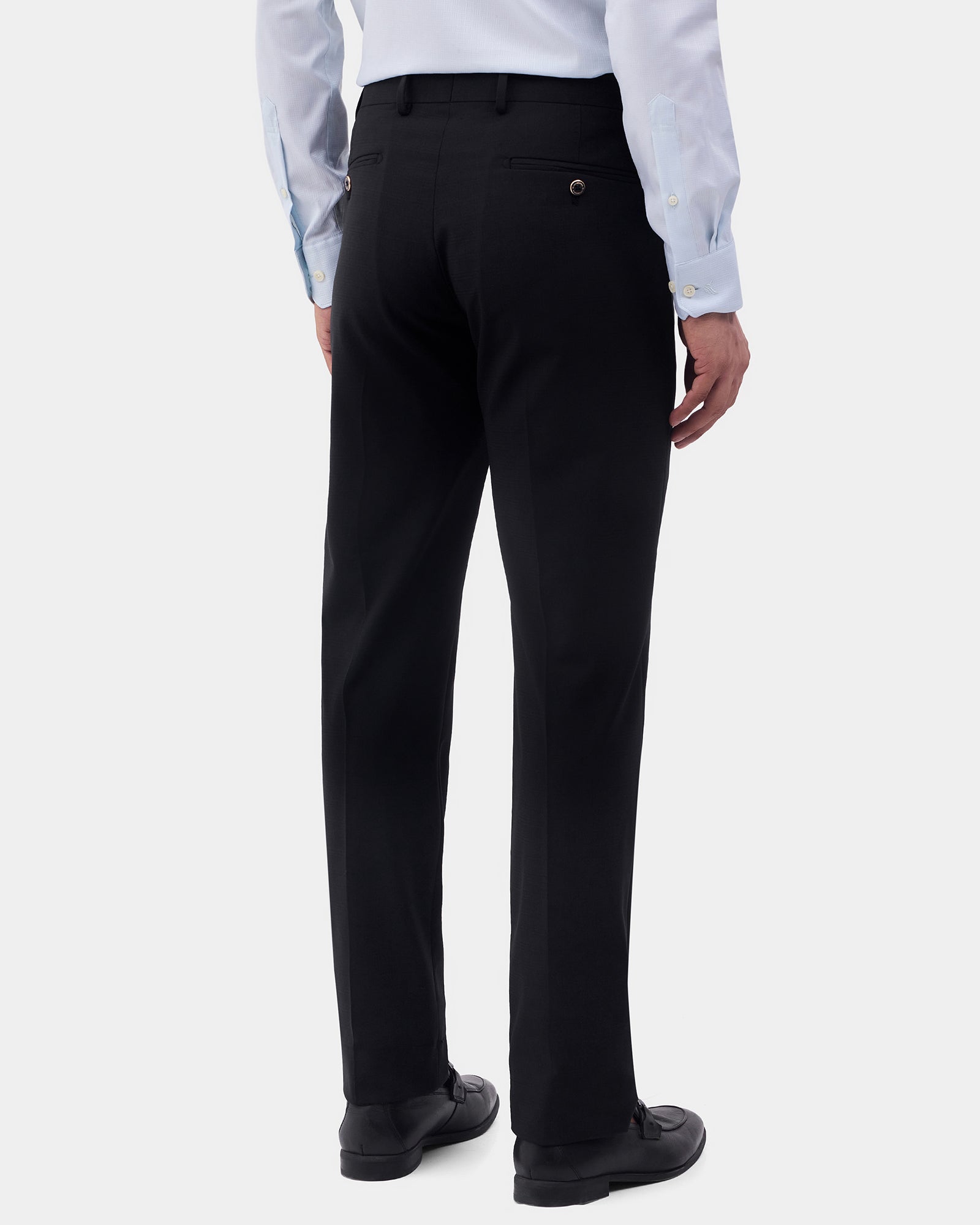 Black Luxe Check Trouser - Orient