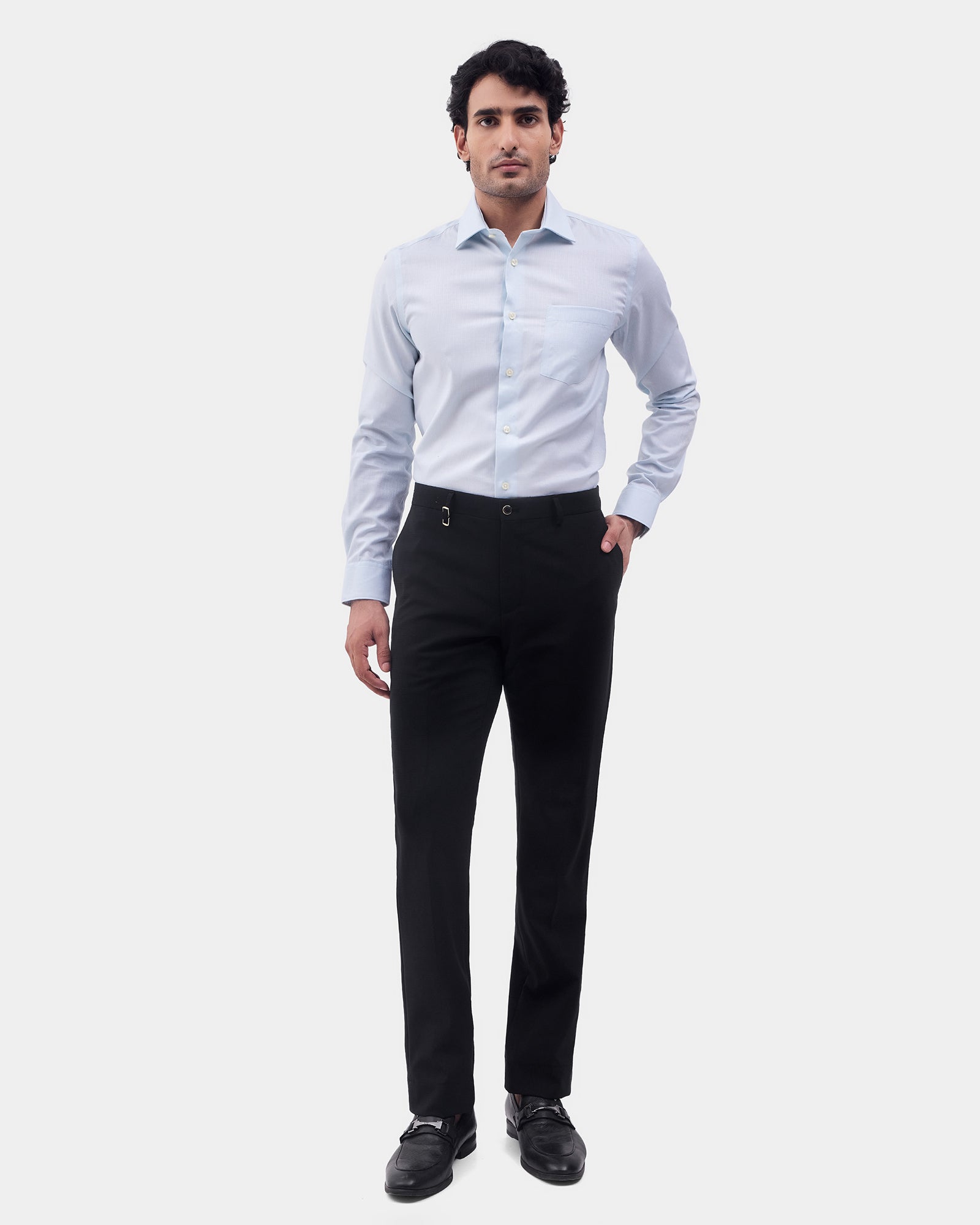 Black Luxe Check Trouser - Orient