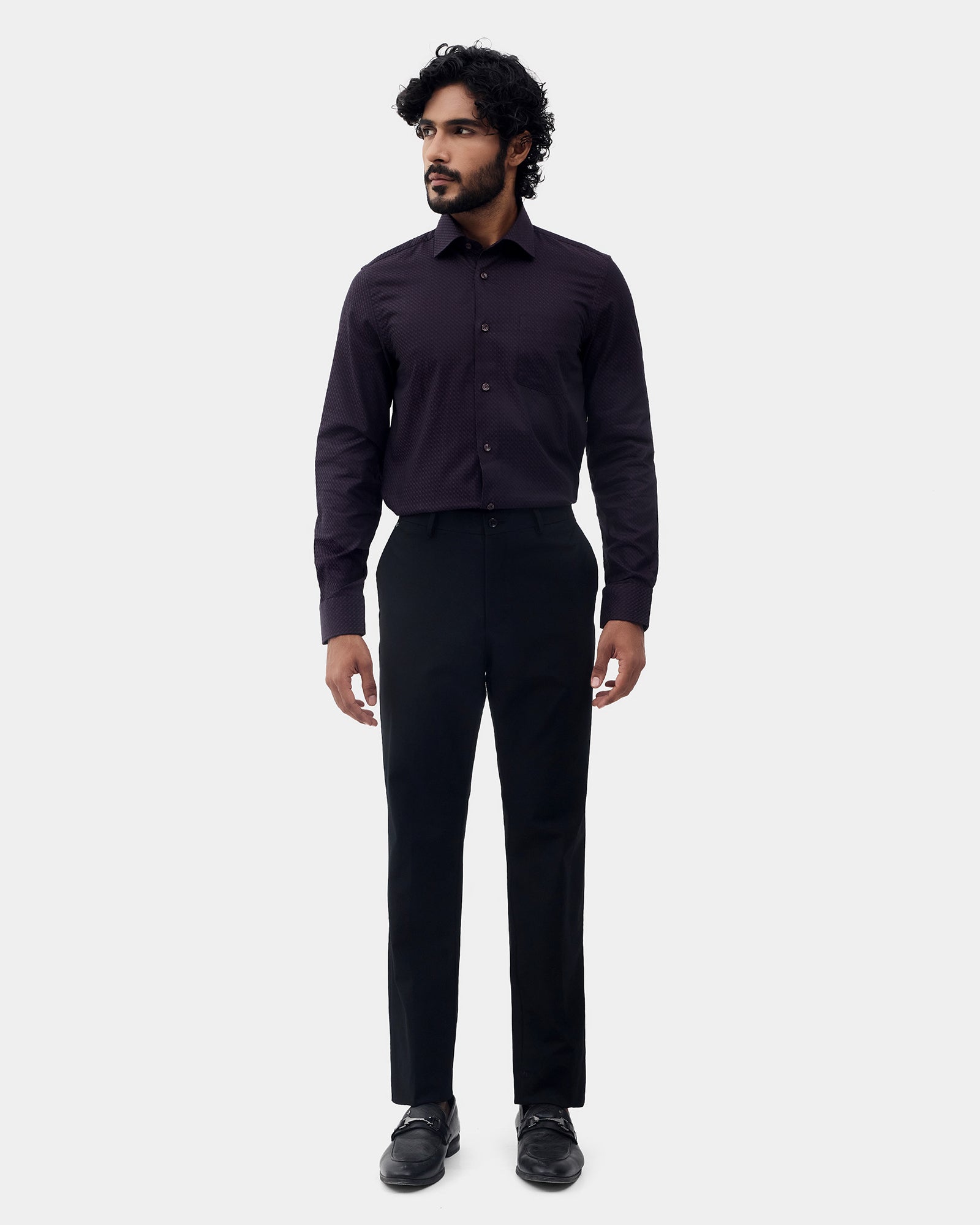 Black Solid Formal Trouser - Travis