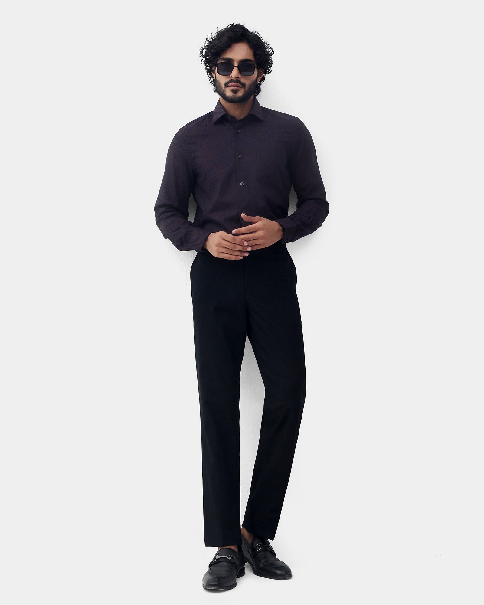 Black Solid Formal Trouser - Travis