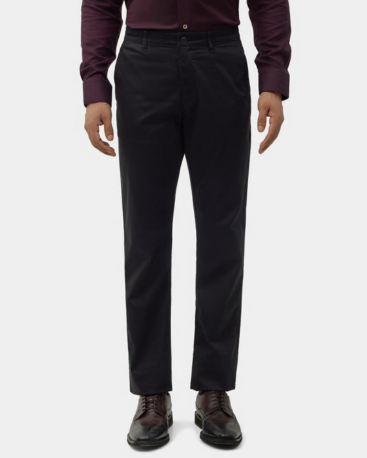 Black Solid Khakis - Sinai