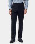 Black Solid Trouser - Black