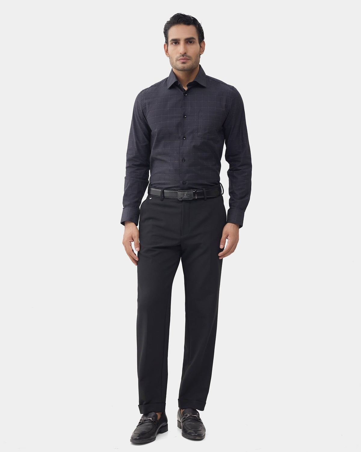 Black Solid Trouser - Christopher