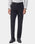 Black Solid Trouser - Claret