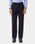 Black Solid Trouser - Claret