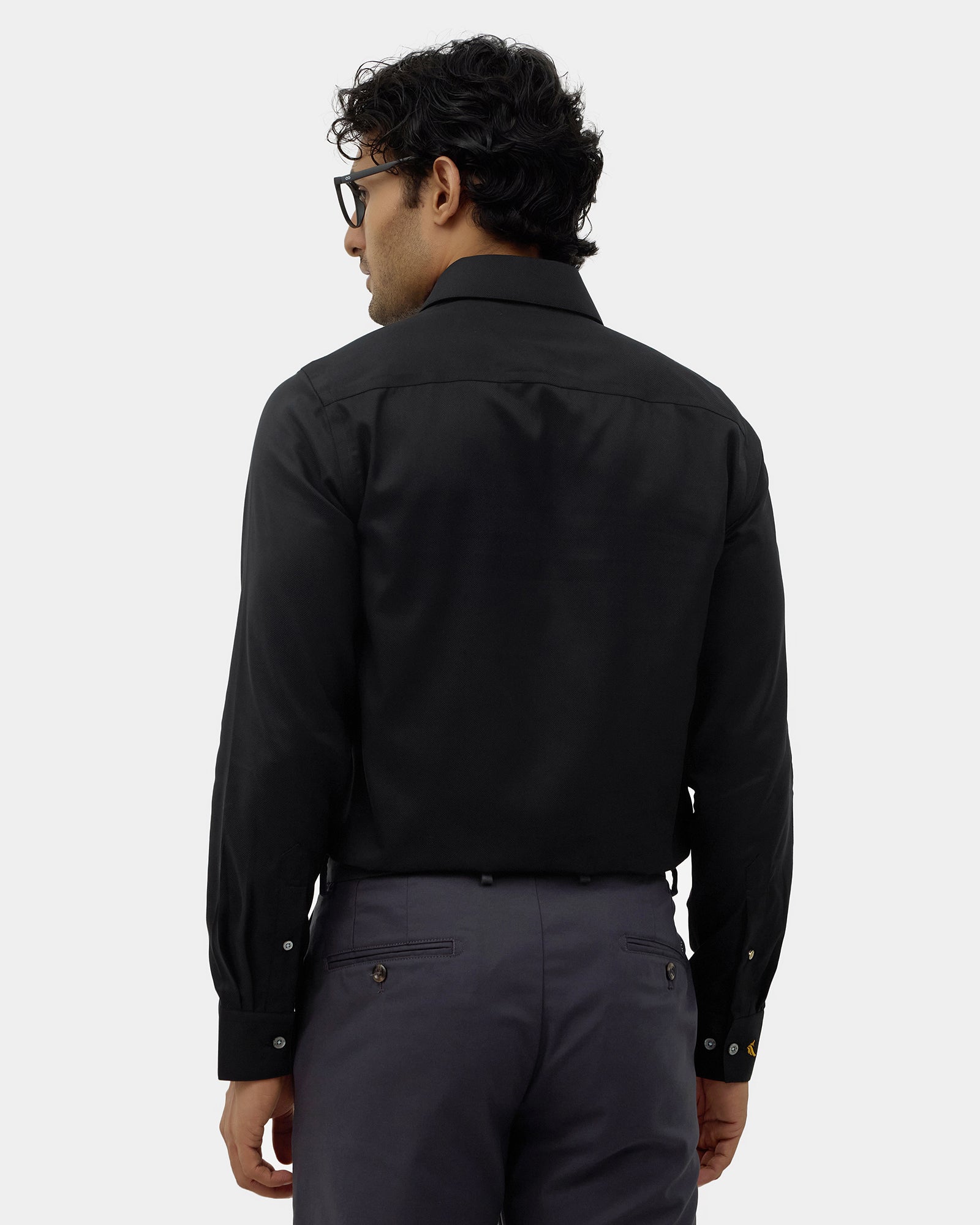 Black Textured Shirt - Twix