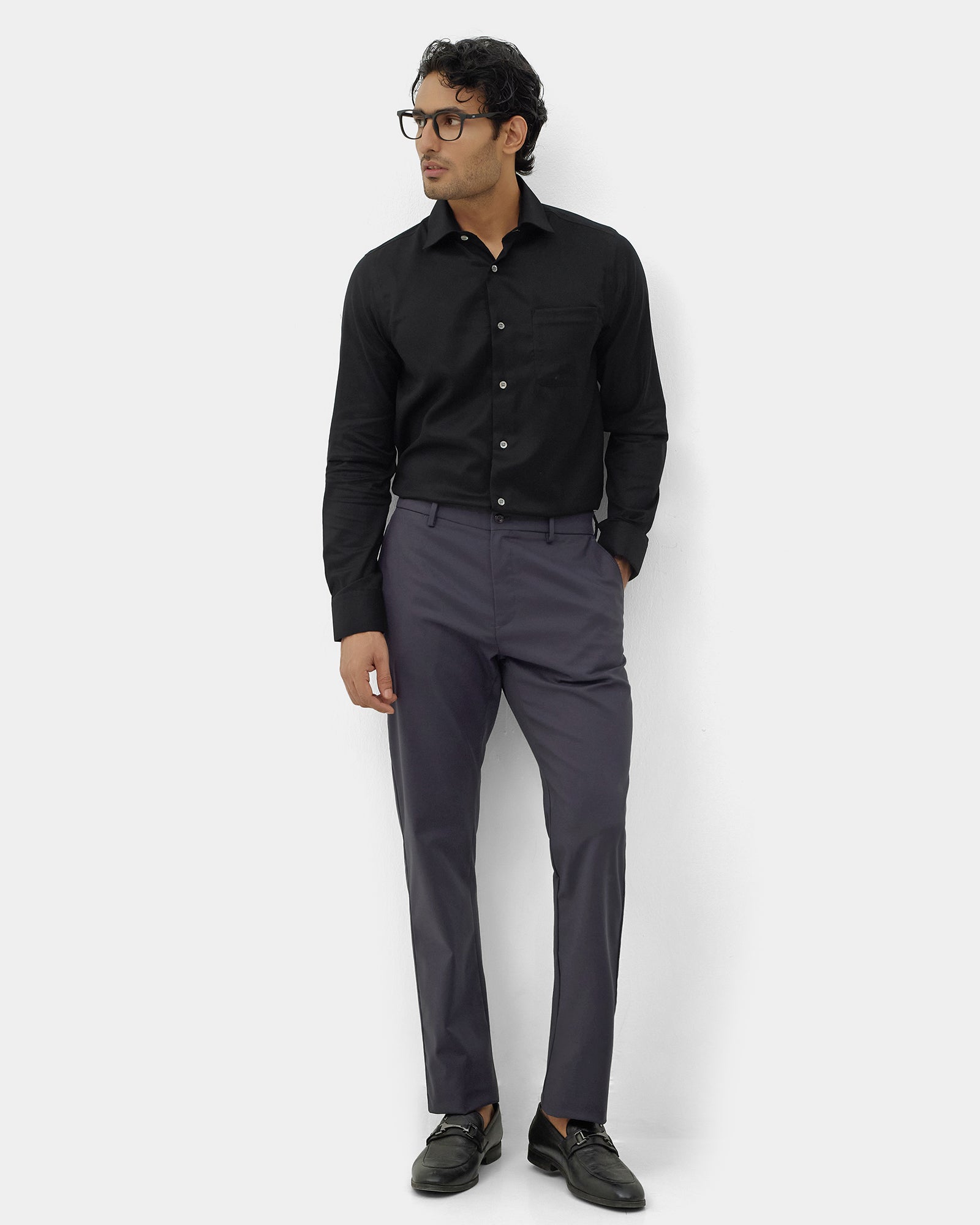 Black Textured Shirt - Twix
