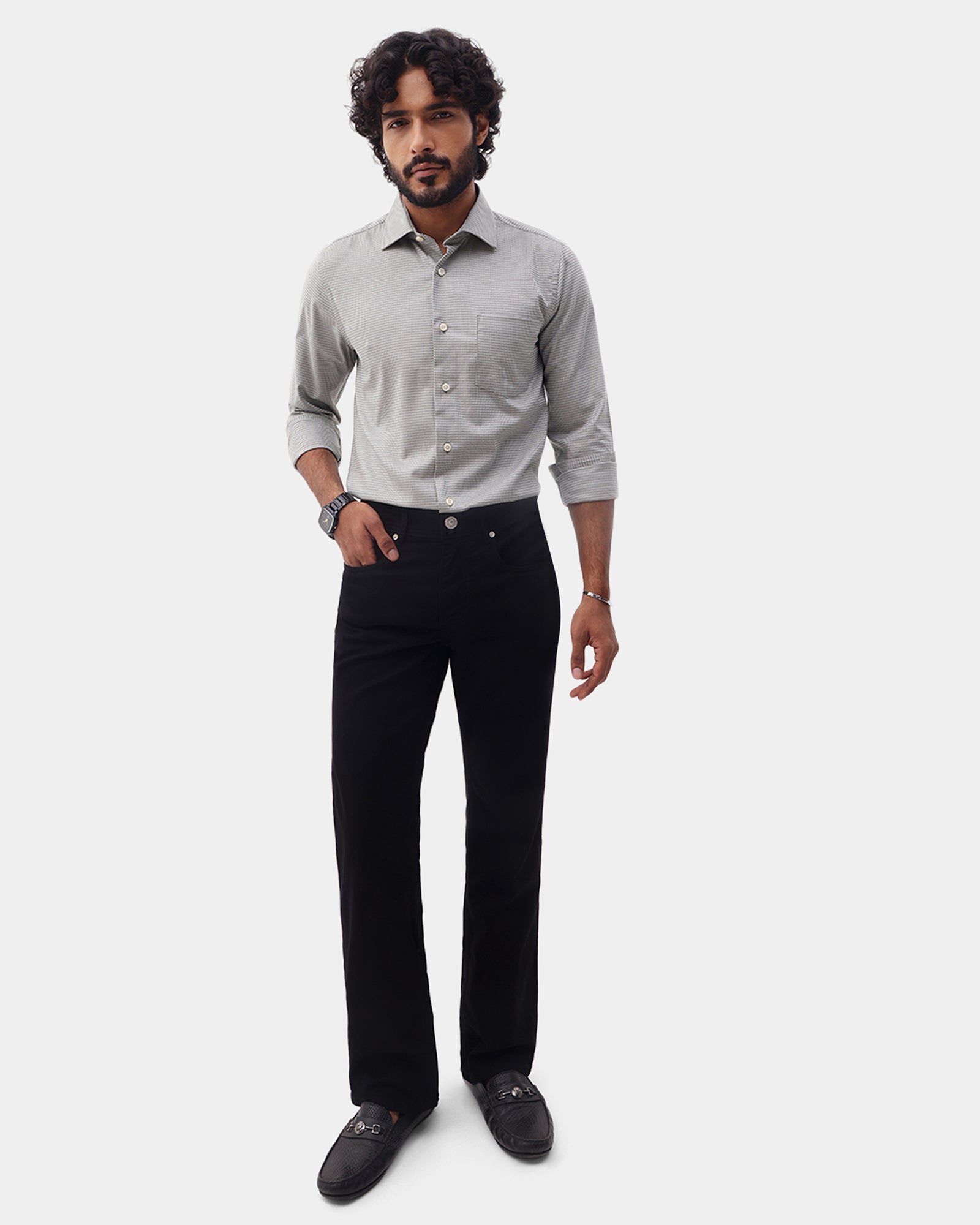 Black Straight Comfort Fit Jeans - Jacob