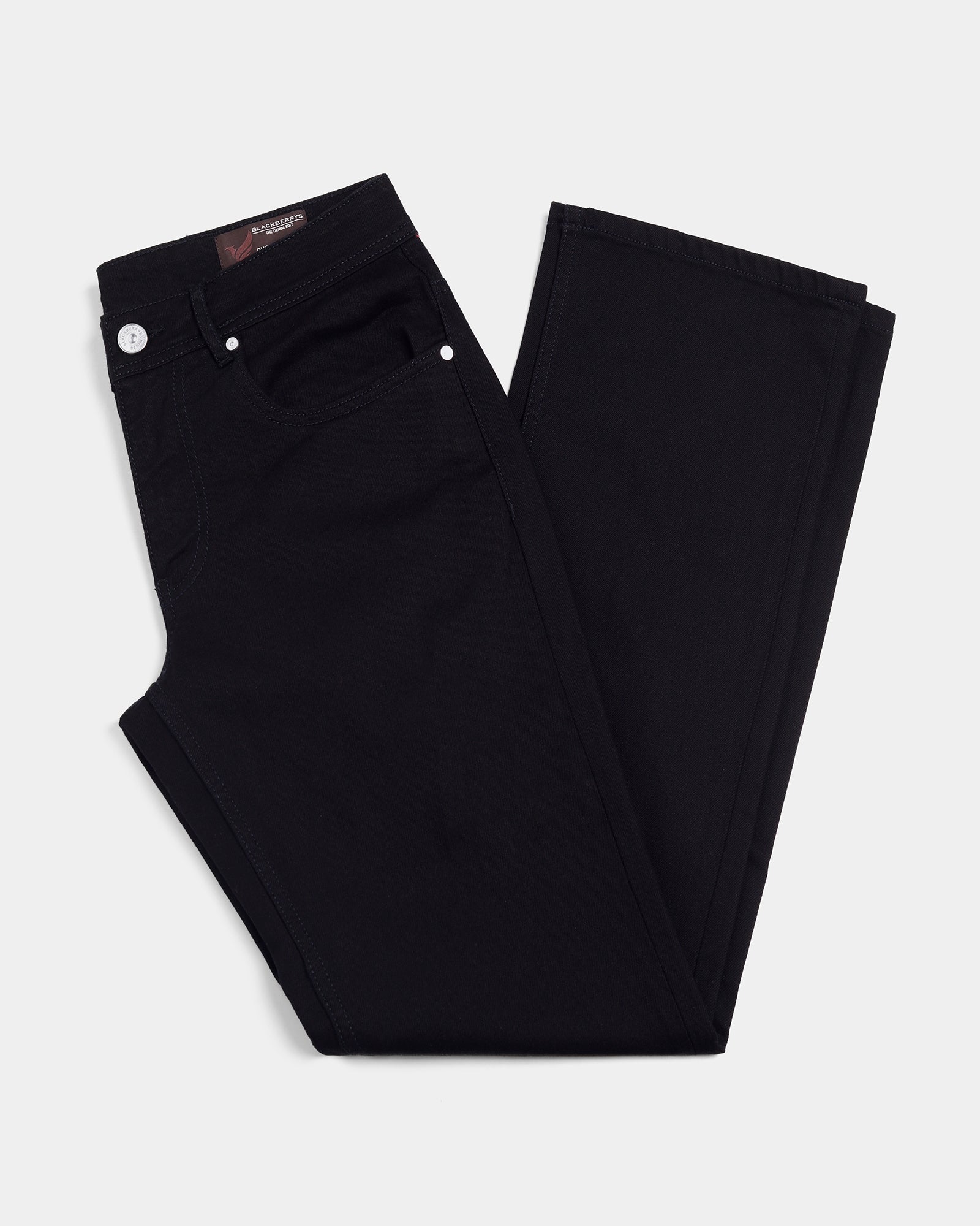 Black Straight Comfort Fit Jeans - Jacob