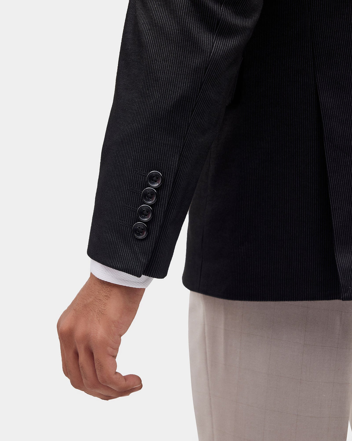 Black Stripe Blazer - Kiroc