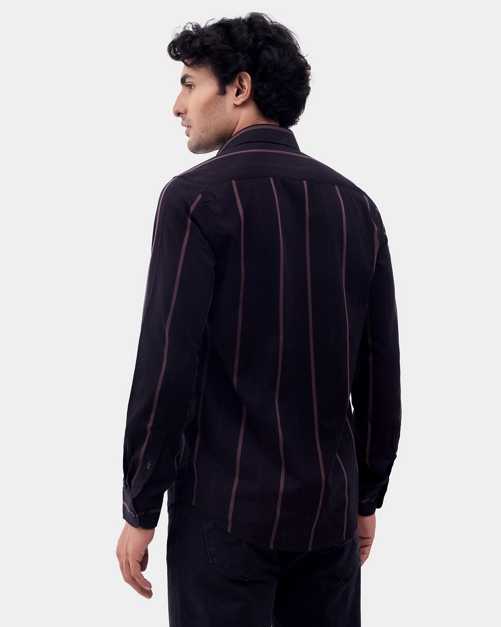 Black Striped Shirt - Kyton