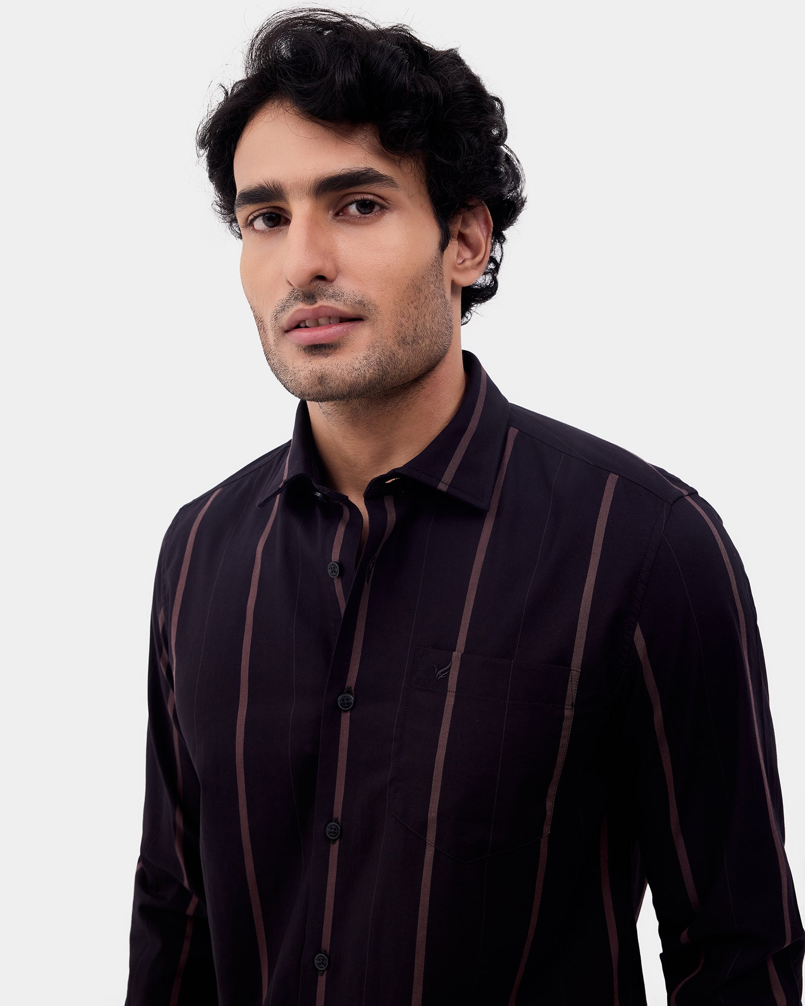 Black Striped Shirt - Kyton