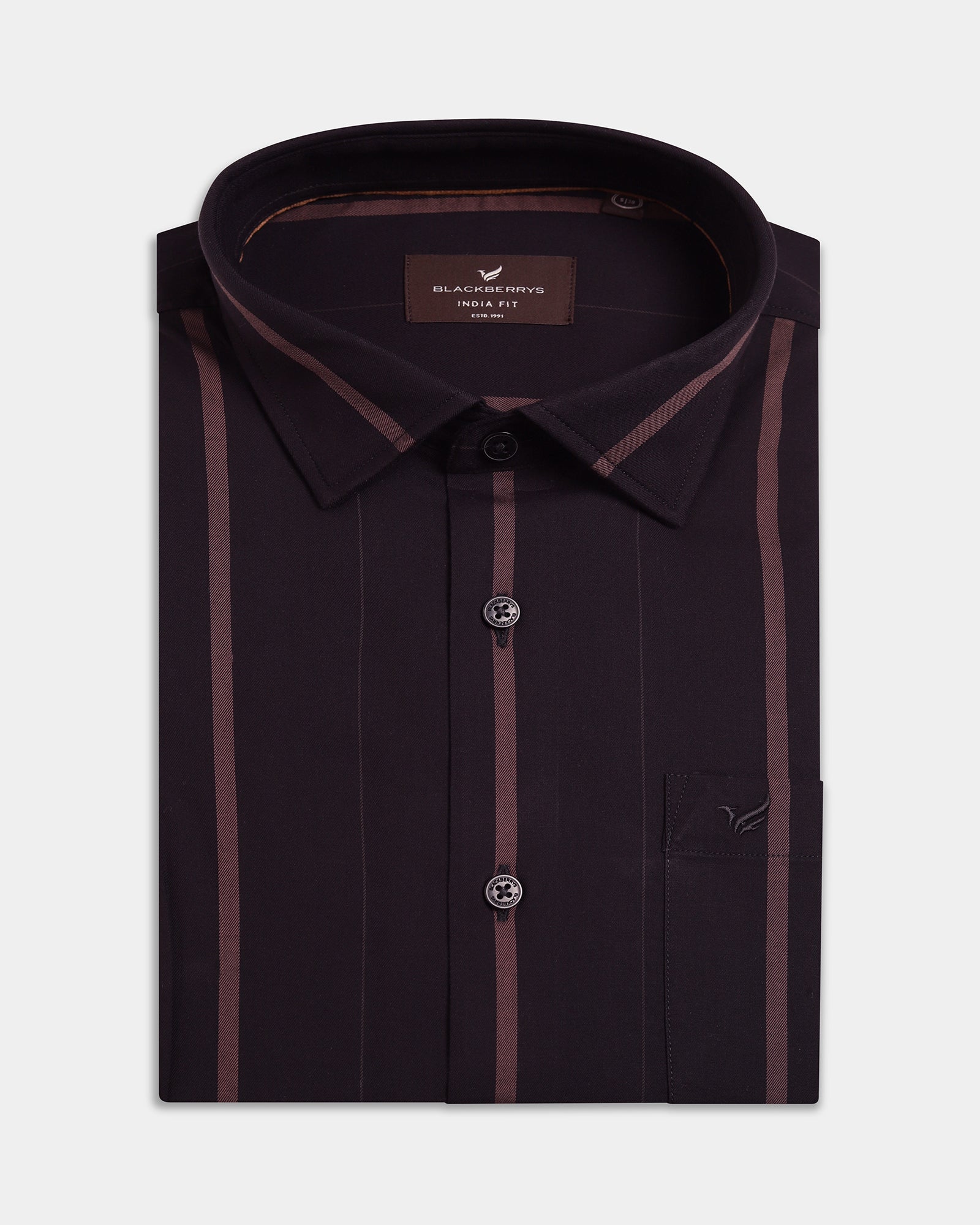 Black Striped Shirt - Kyton