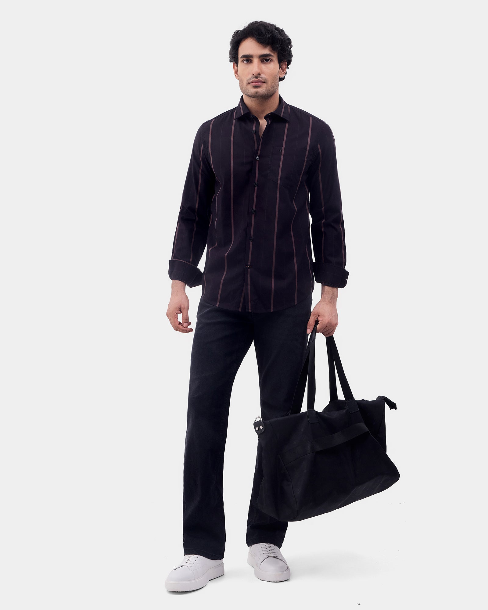 Black Striped Shirt - Kyton