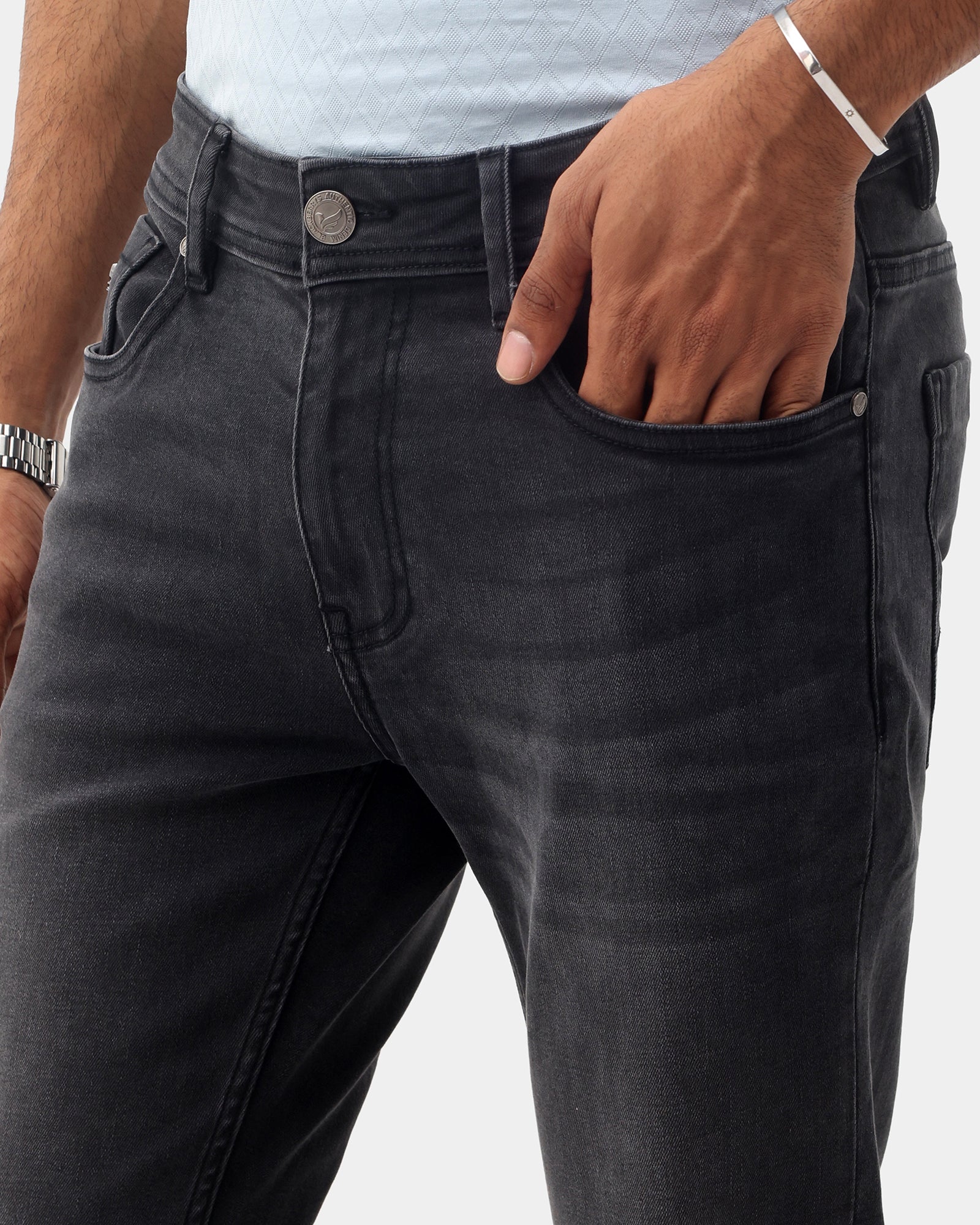 Black Superflex Skinny Cropped Jeans - Brik