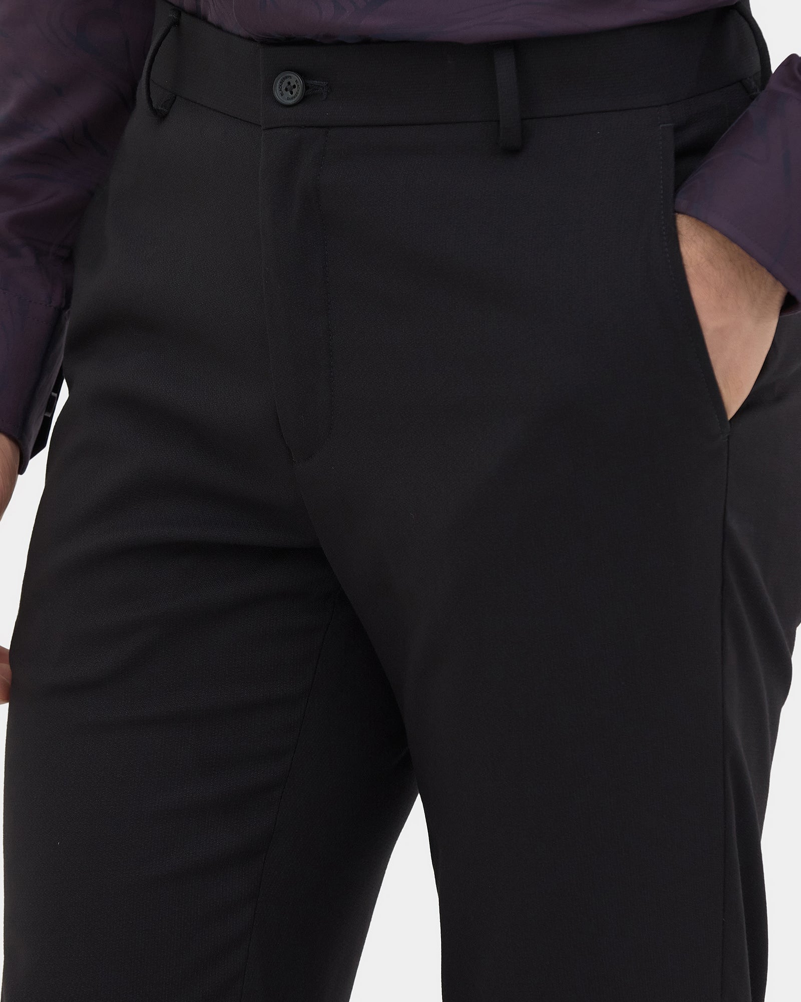 Black Technowaist Textured Trouser - Skagen