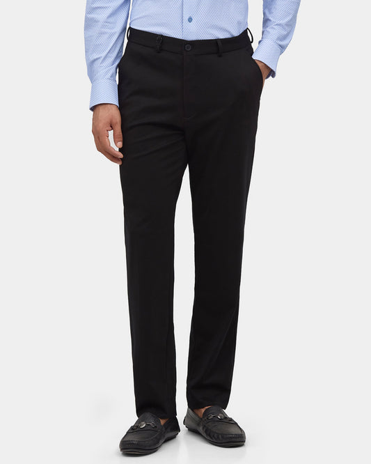Black TechPro Textured Trouser - Valex