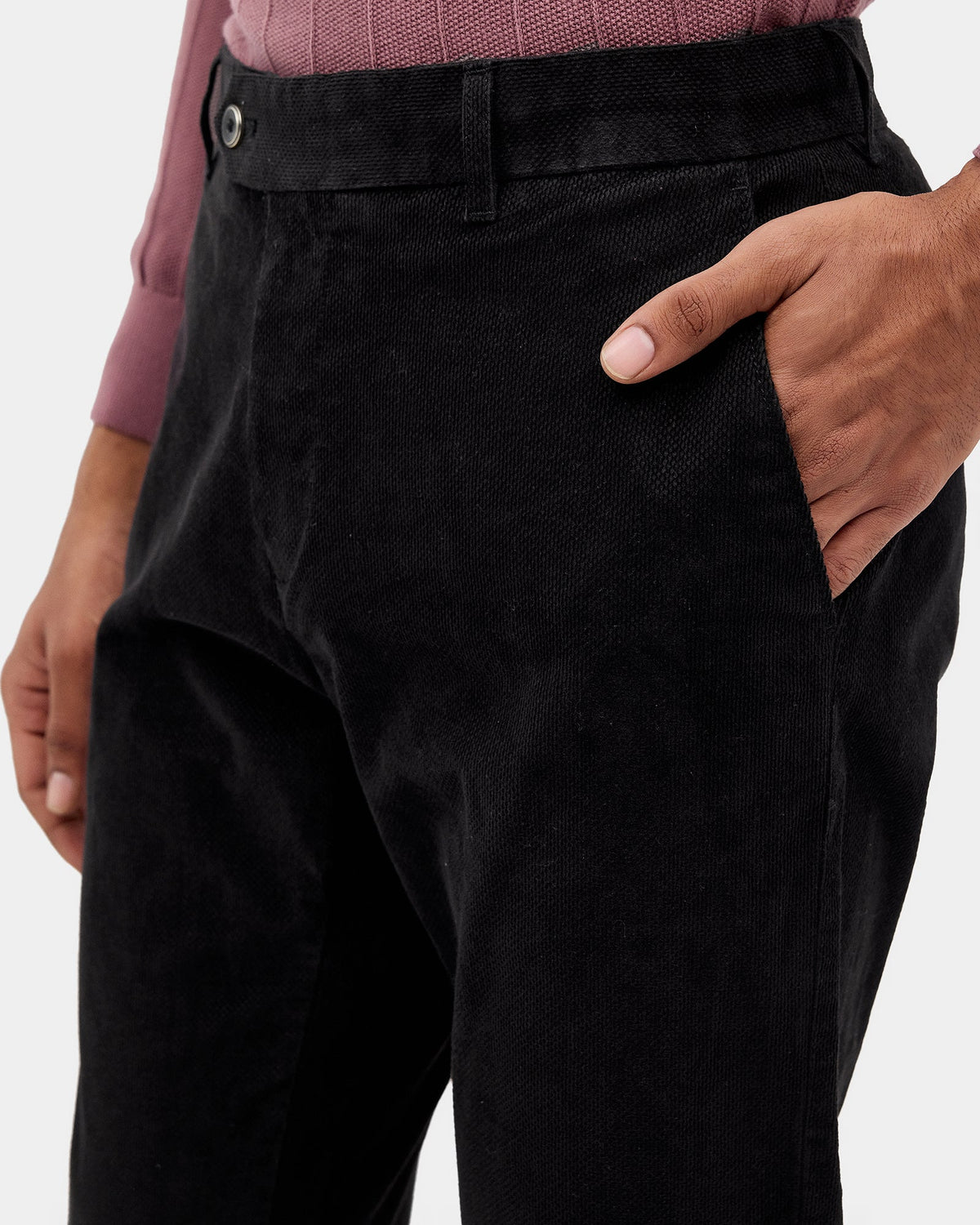 Black Corduroy Khakis - Dustin