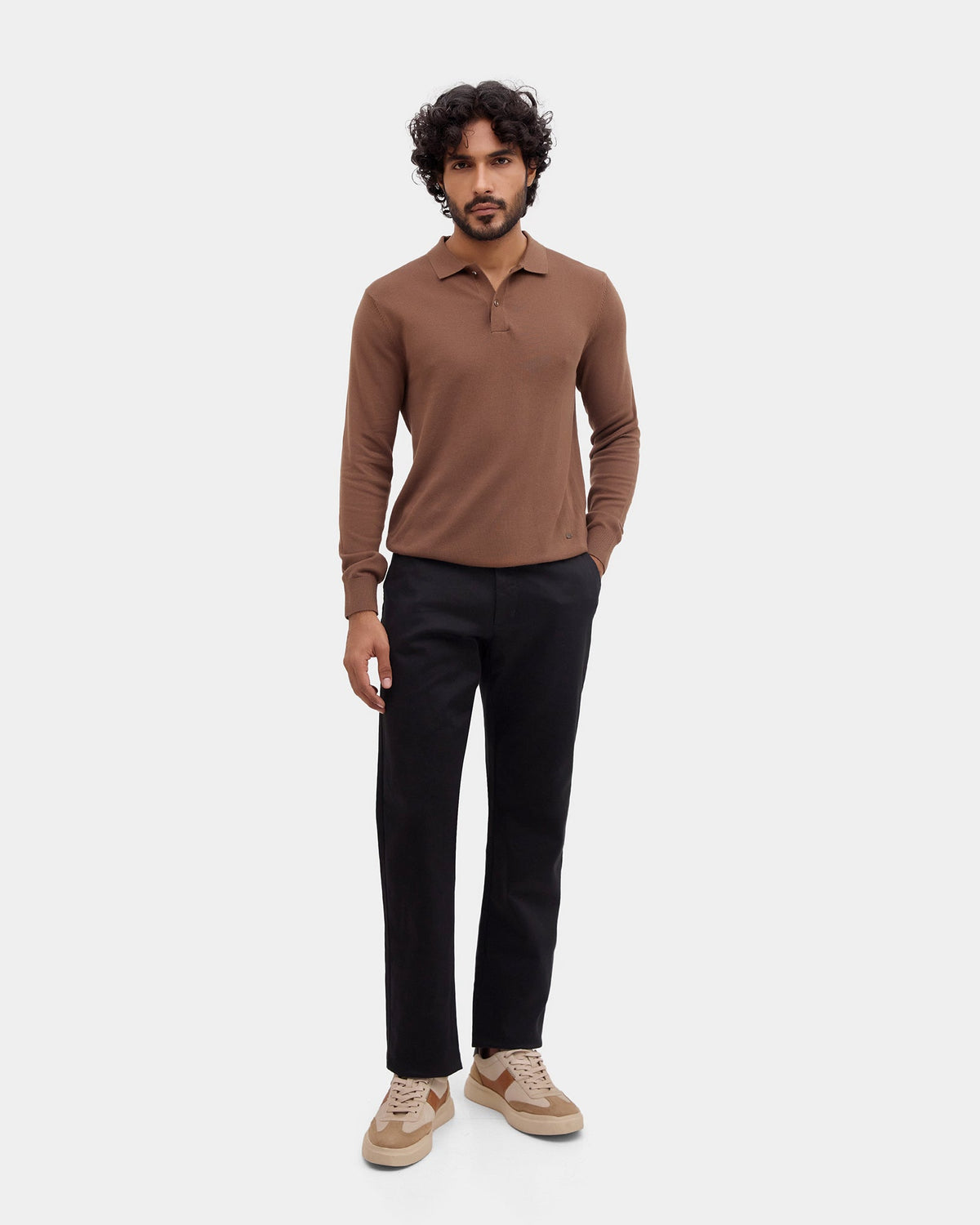 Black Textured Khakis - Langstang