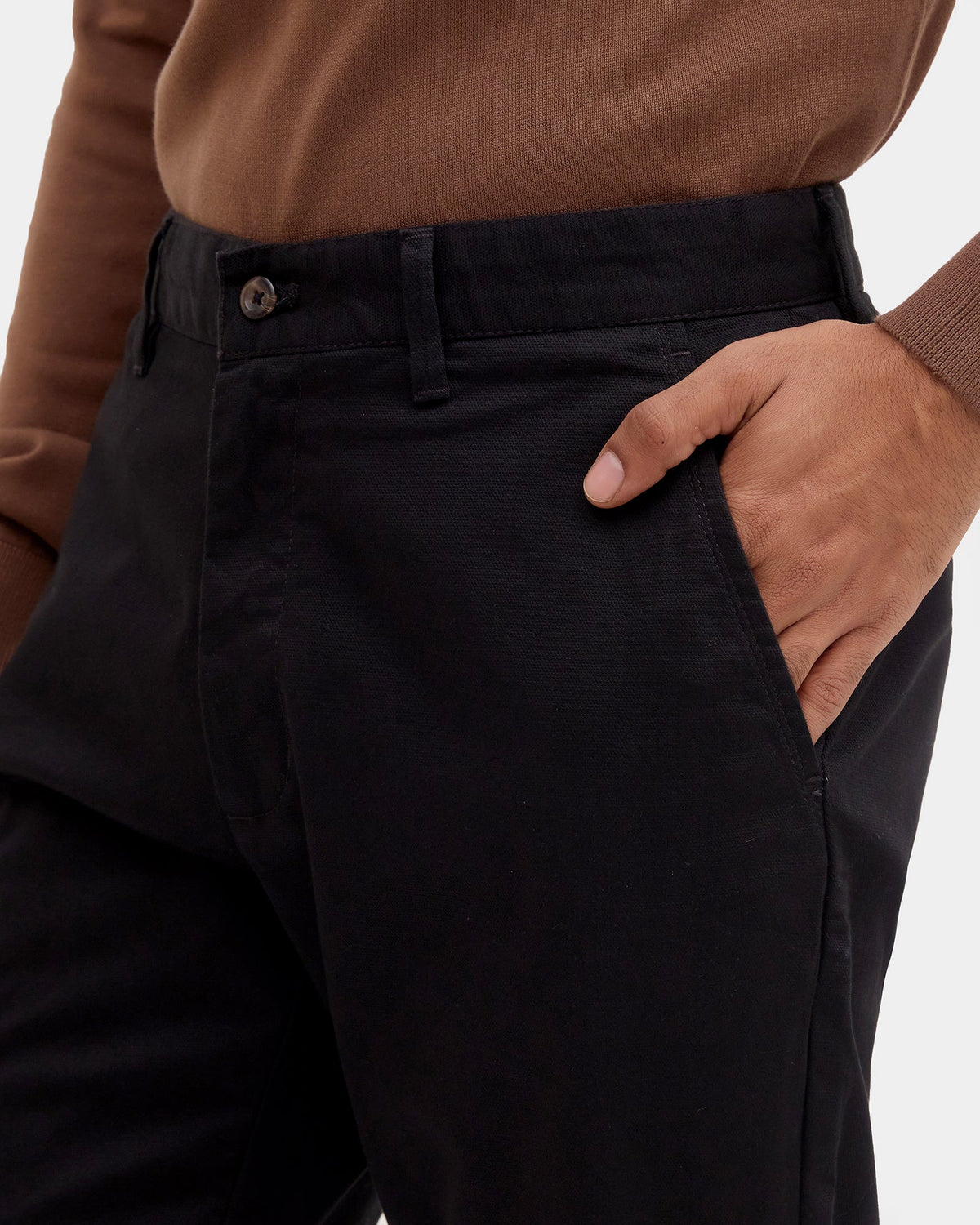 Black Textured Khakis - Langstang