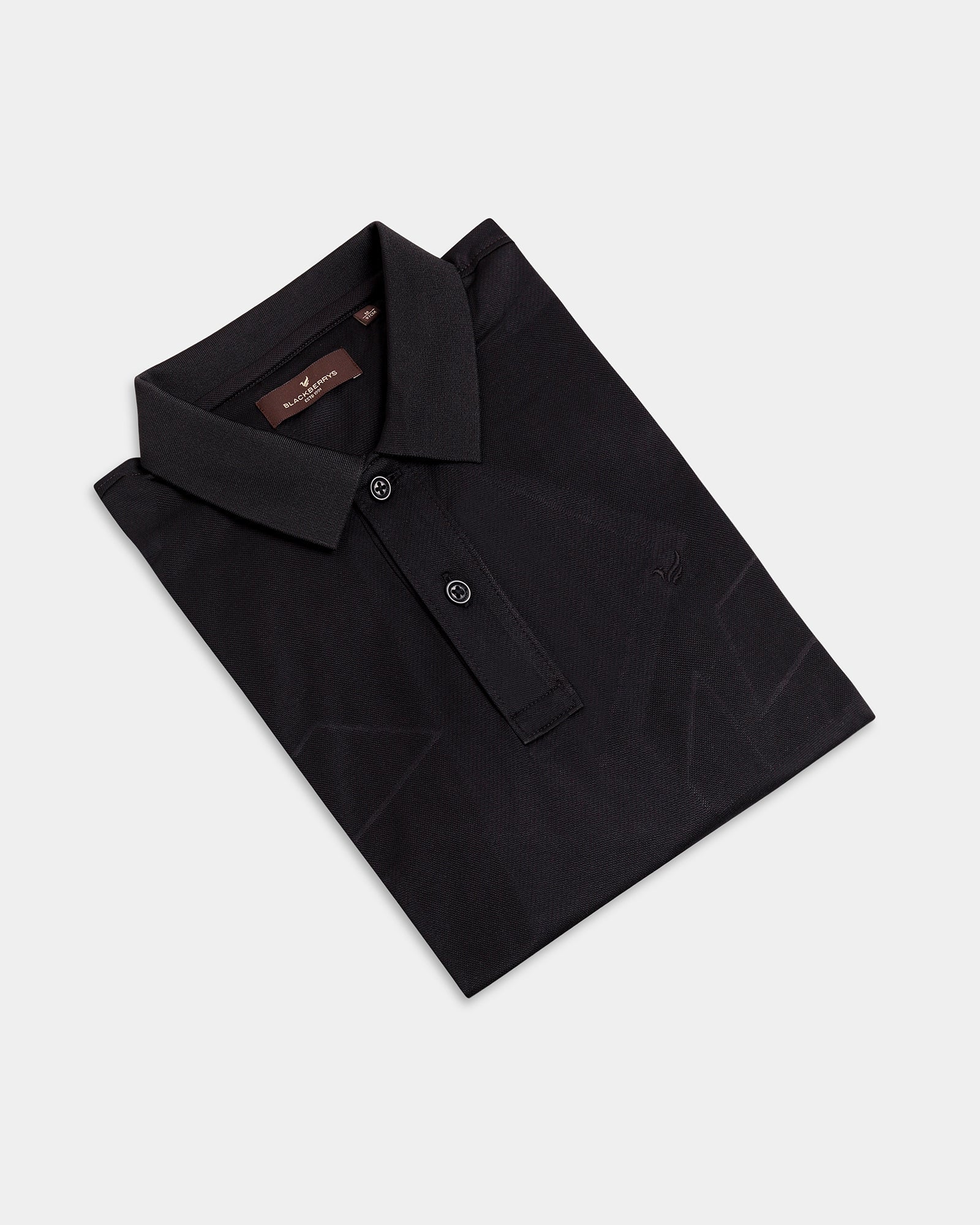 Black Textured Polo - Seo