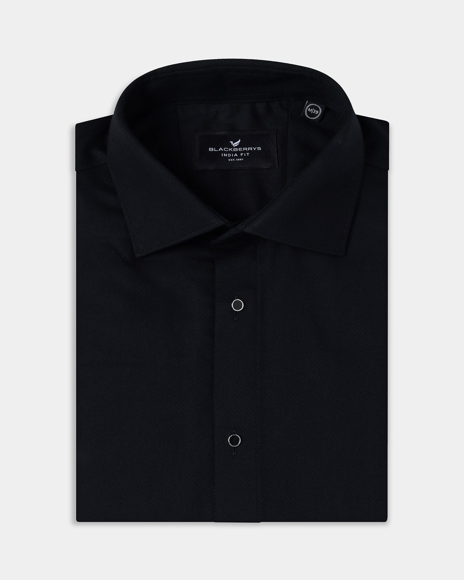 Black Textured Shirt - Clark