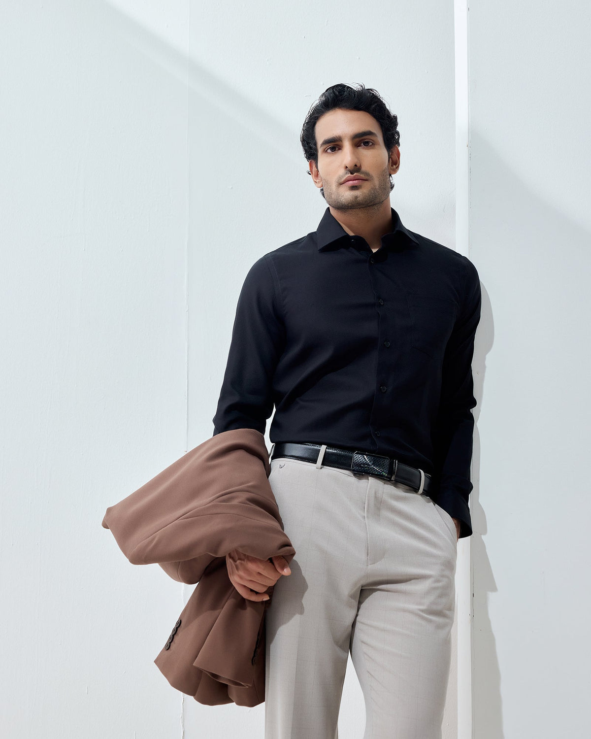 Black Textured Shirt - Edern