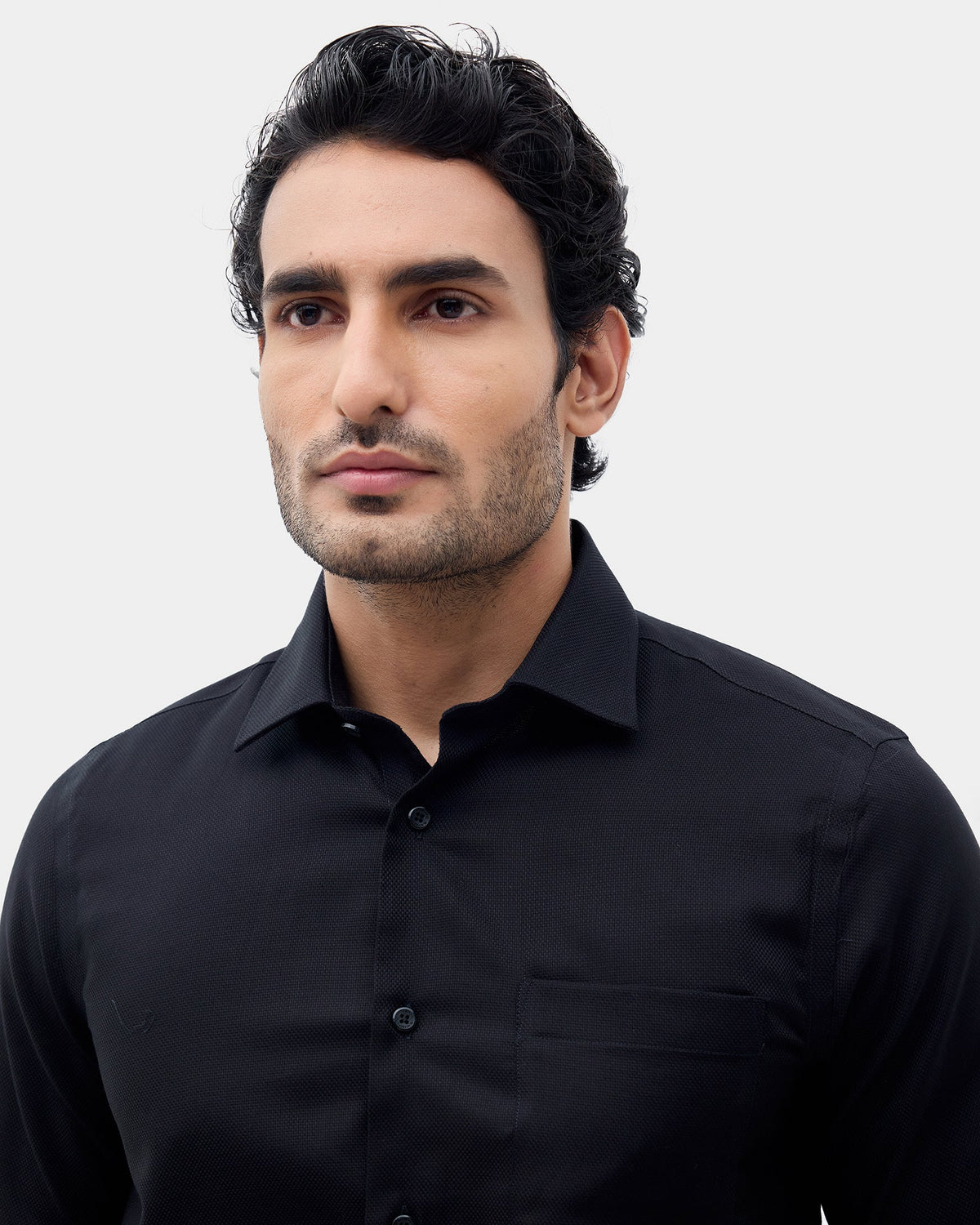 Black Textured Shirt - Edern