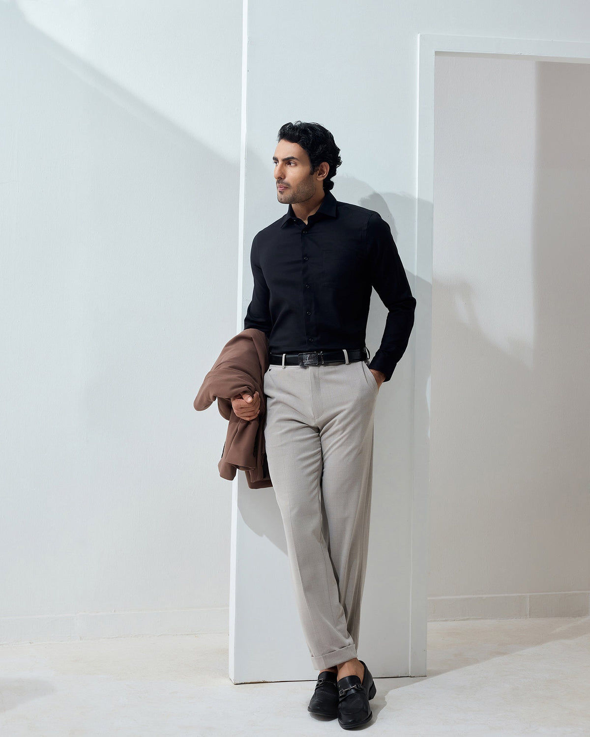 Black Textured Shirt - Edern